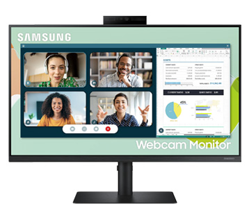 Samsung LS24A400VEUXEN Full-HD IPS Webcam Monitor